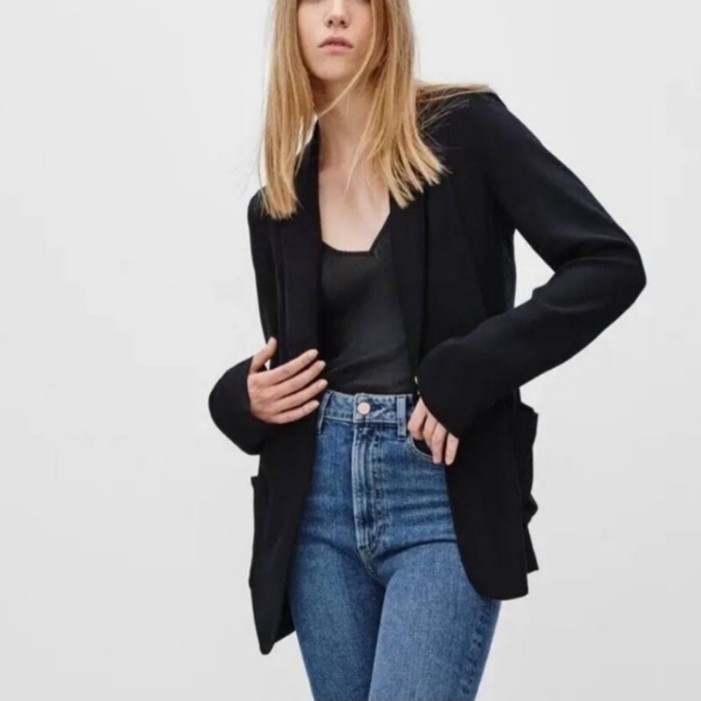 Talula black Kent relaxed blazer size 00